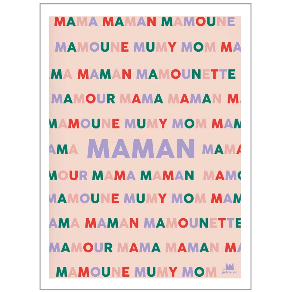 Ma petite vie Décoration>Affiche Maman - 42 x 29,7 cm