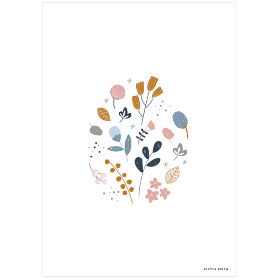 Little Dutch Décoration>Affiche Réversible Spring Flowers - 42 x 32 cm