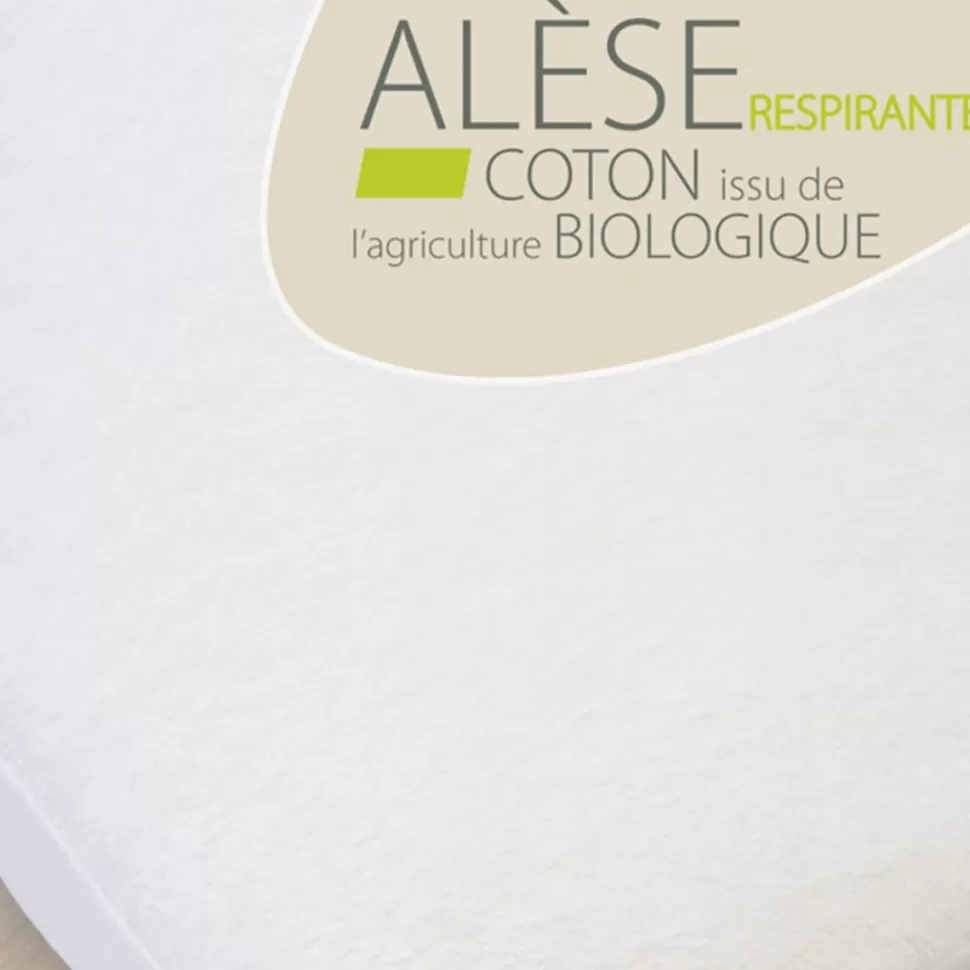 Kadolis Literie Bébé>Alèse en Coton Bio - 60 x 120 cm