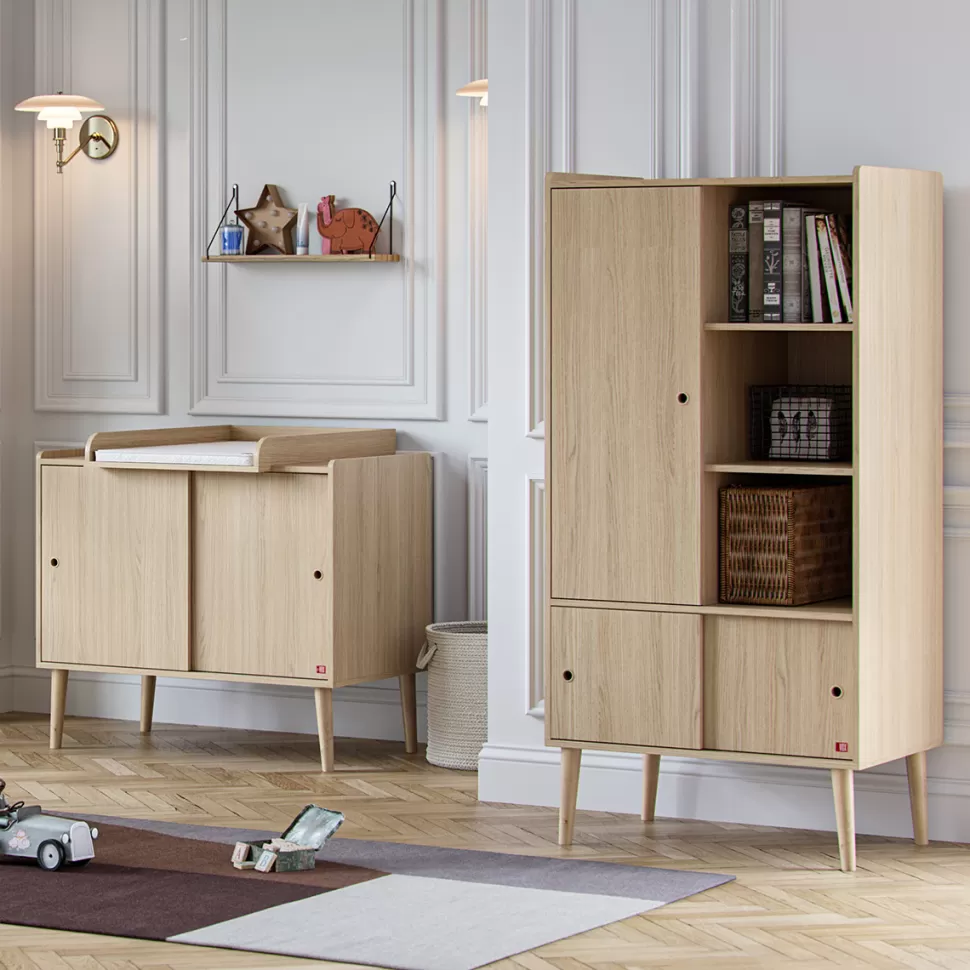Vox Meubles Meuble Bébé>Armoire 1 Porte Retro - Chêne
