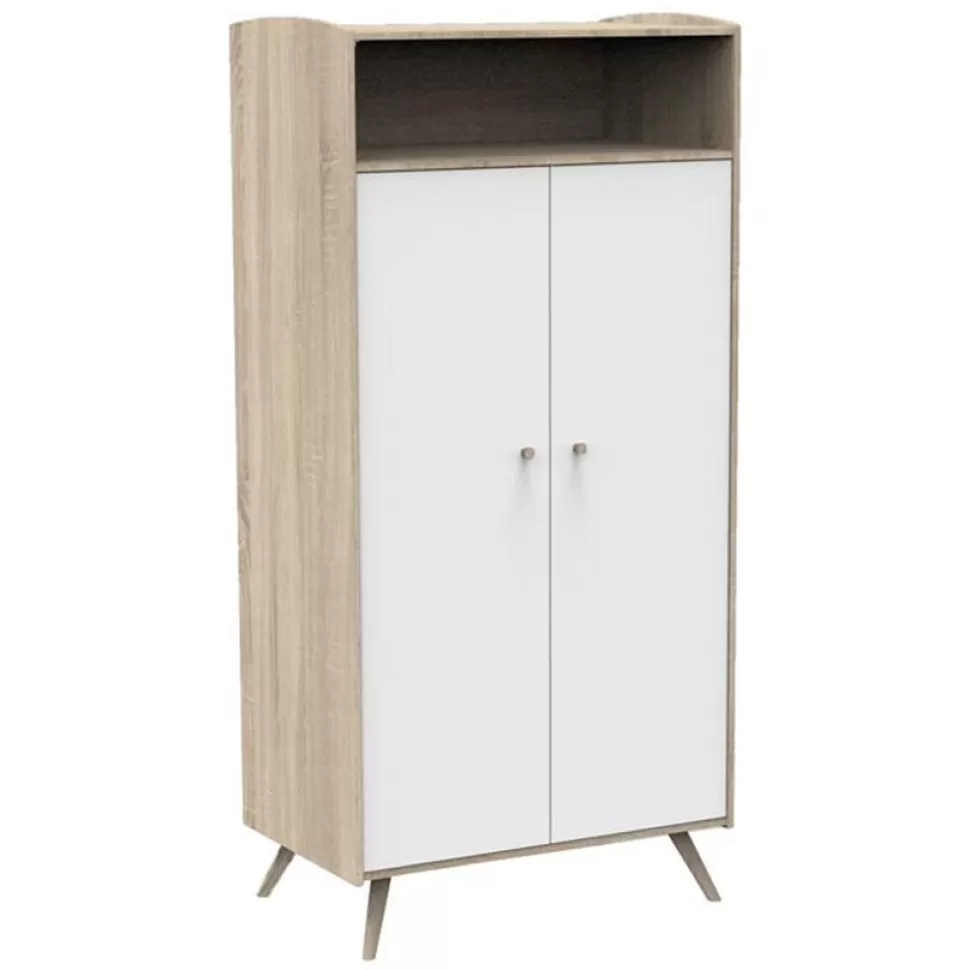 Sauthon Meuble Bébé>Armoire 2 Portes Access - Bois Blanc