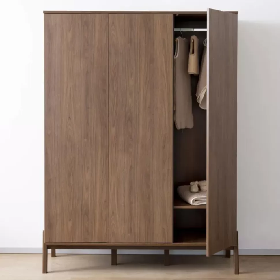 Quax Meuble Bébé>Armoire 3 Portes Ashi XL - Chataignier