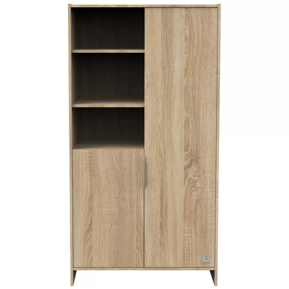 Sauthon Meuble Bébé>Armoire 2 Portes Azur - Chêne Doré