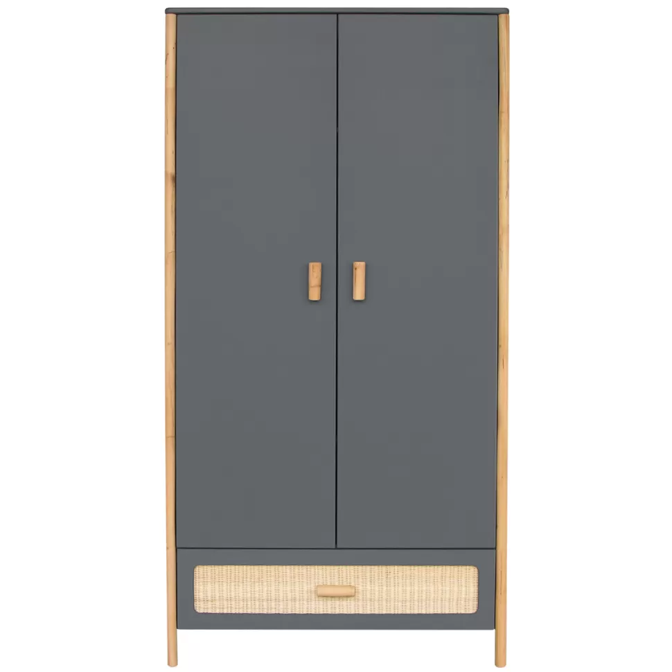 Théo Meuble Bébé>Armoire 2 Portes en Rotin Océania - Silex