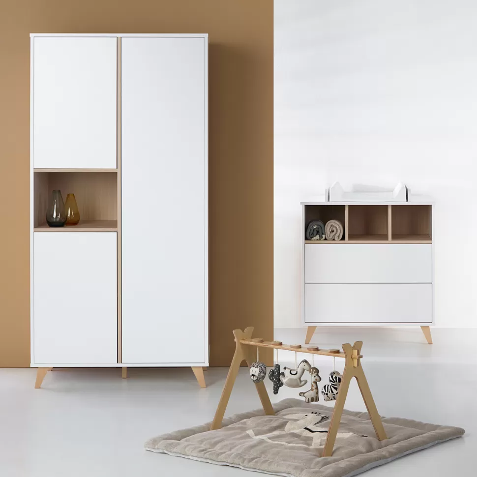 Quax Meuble Bébé>Armoire 3 Portes Loft - White