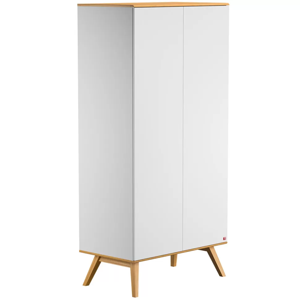 Vox Meubles Meuble Bébé>Armoire 2 Portes Nature - Blanc