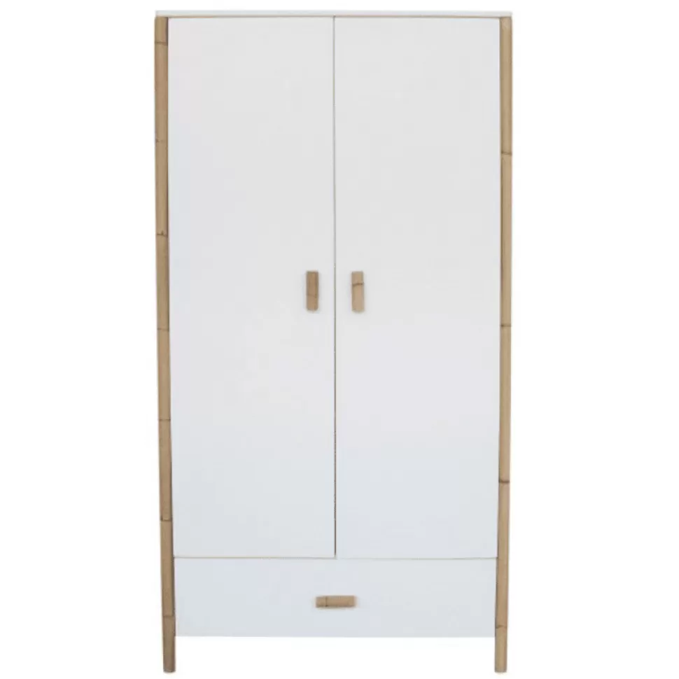 Théo Meuble Bébé>Armoire 2 Portes Océane - Neige