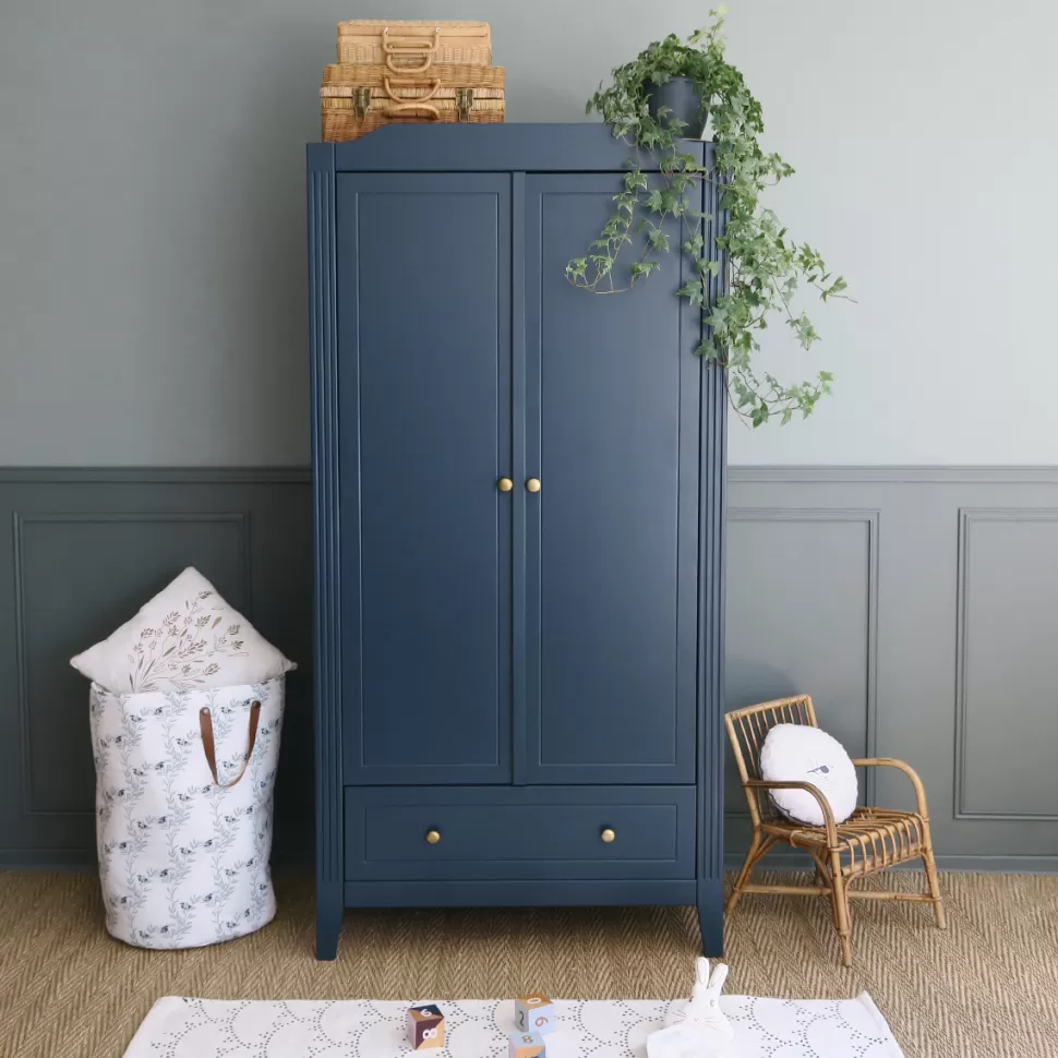 Maison Charlotte Meuble Bébé>Armoire 2 Portes Opéra - Bleu Prestige