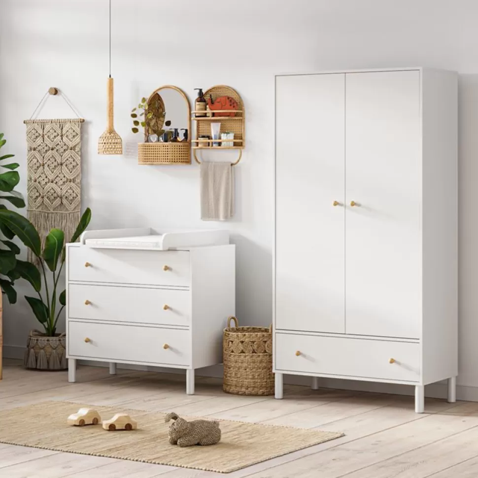 Vox Meubles Meuble Bébé>Armoire 2 Portes Tela - Blanc