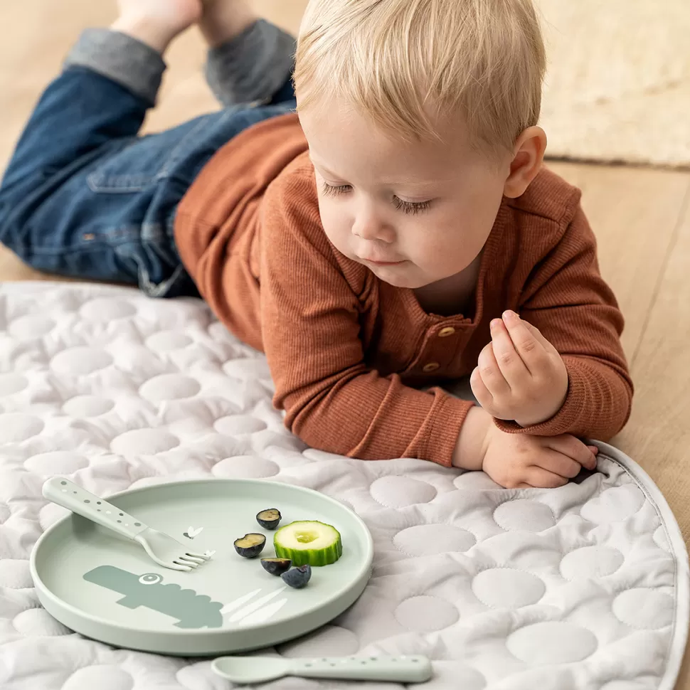 Done by Deer Repas>Assiette Foodie - Croco Vert