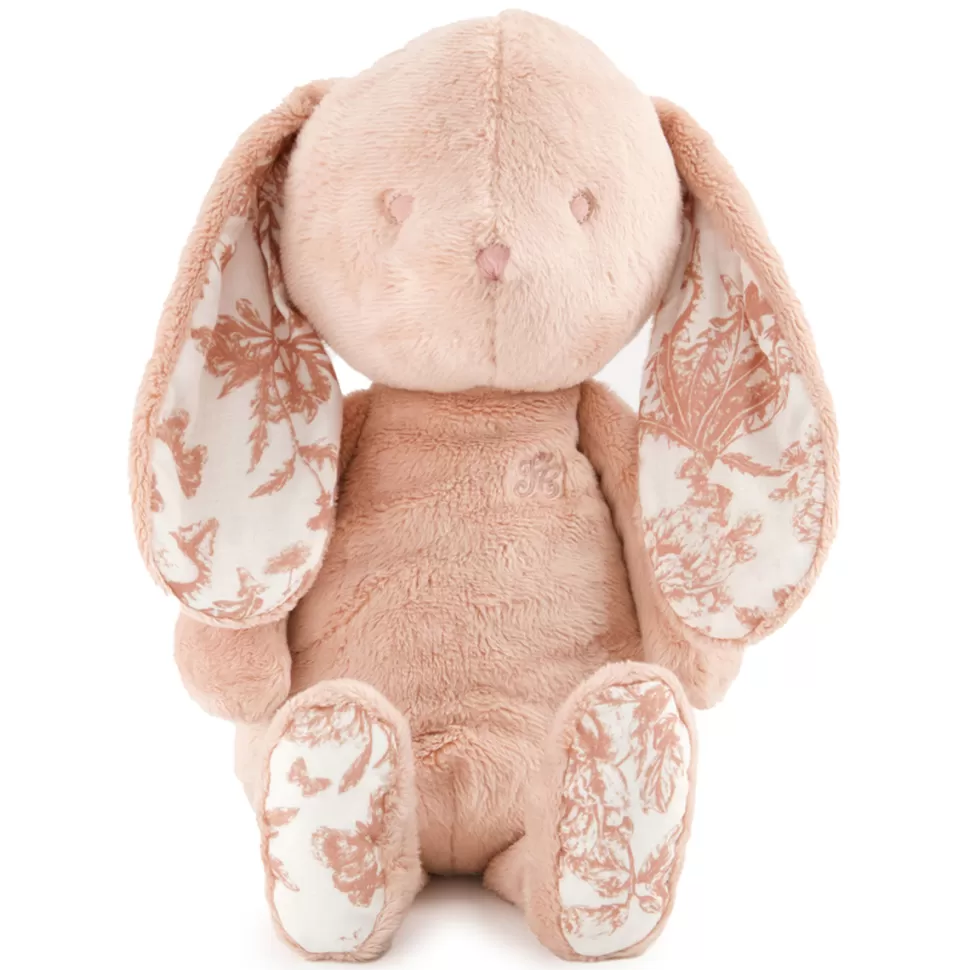 Tartine et Chocolat Peluche>Augustin le Lapin - Toile de Jouy Rose Pêche