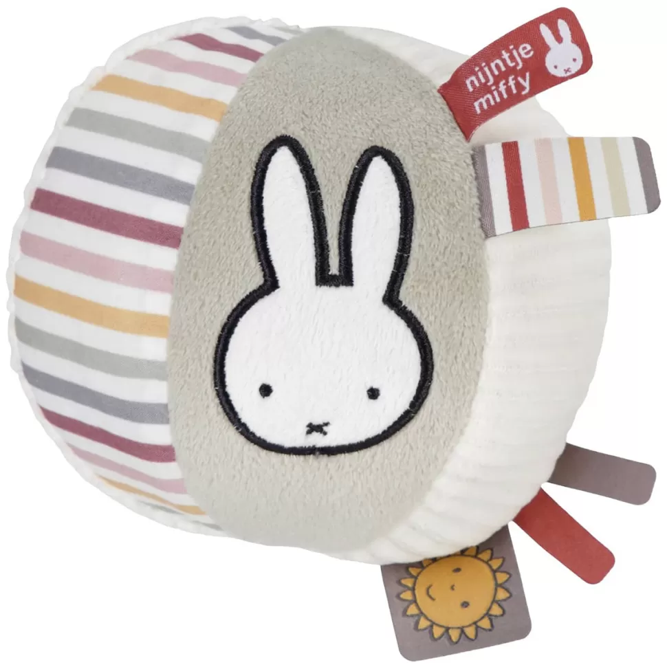 Pioupiou & Merveilles Mes Premiers Jouets>Balle Grelot en Tissu Miffy - Fluffy Rose