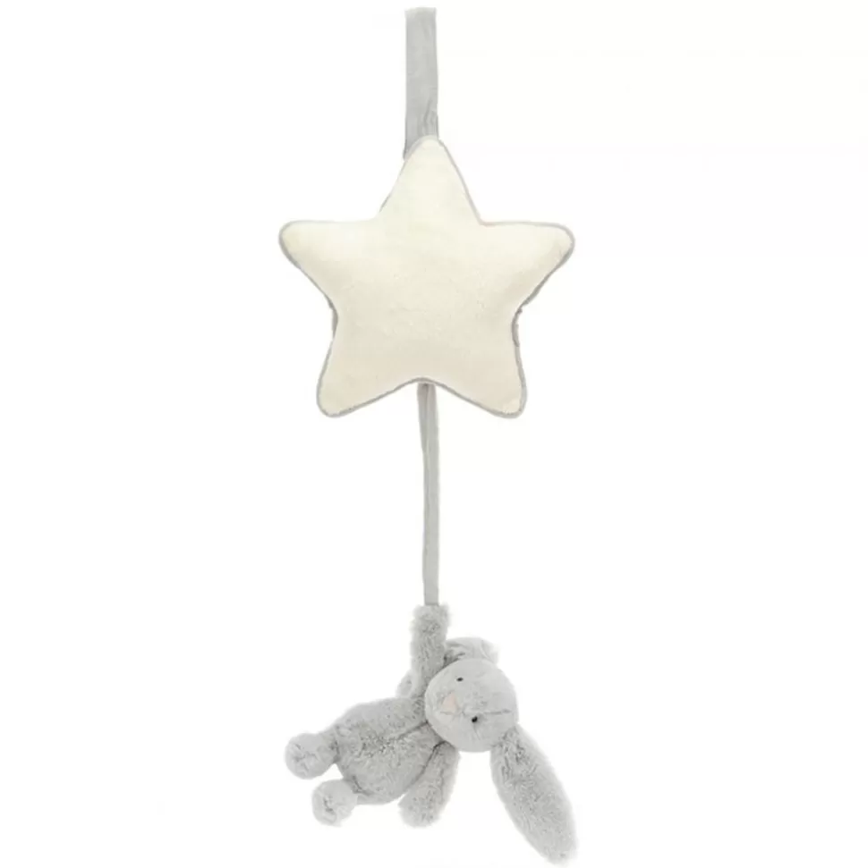 Jellycat Arche>Bashful Silver Bunny - Musical Pull