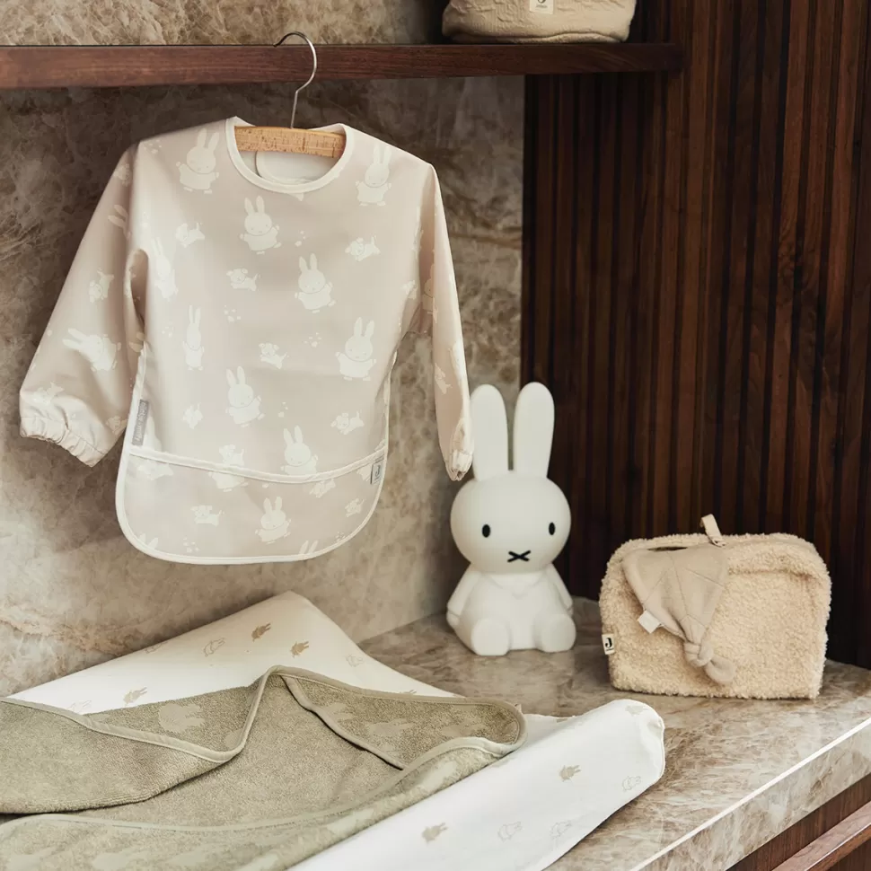 Jollein Bavoir | Repas>Bavoir à Manches Happy Miffy - Nougat