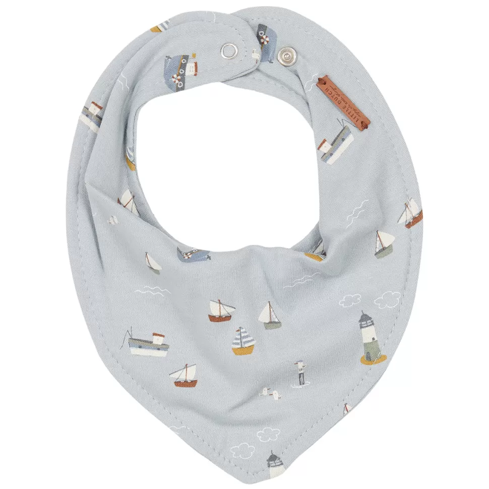 Little Dutch Bavoir | Repas>Bavoir Bandana Sailors Bay - Blue