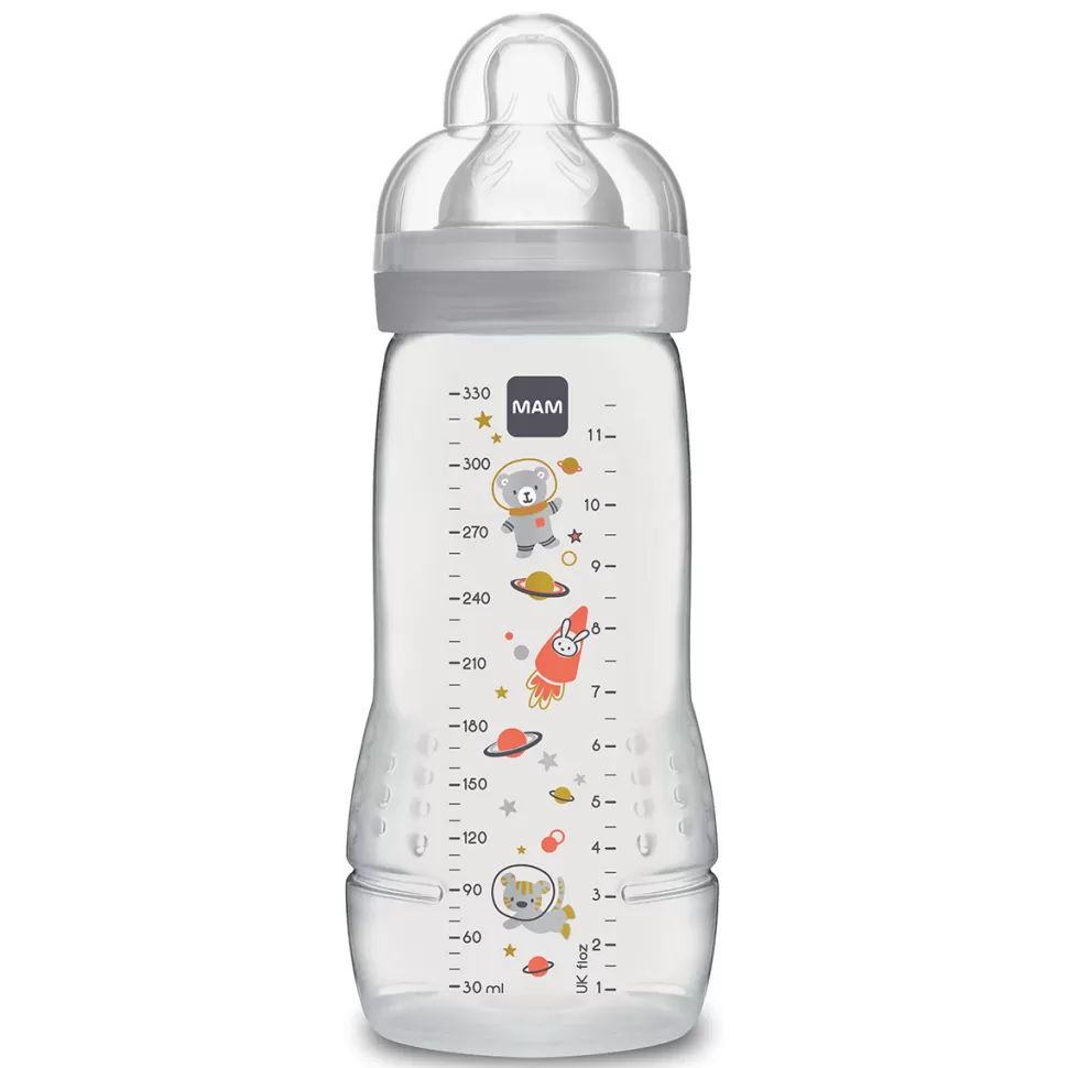 MAM Biberonnerie>Biberon Easy Active 2ème Âge Gris - 330 ml