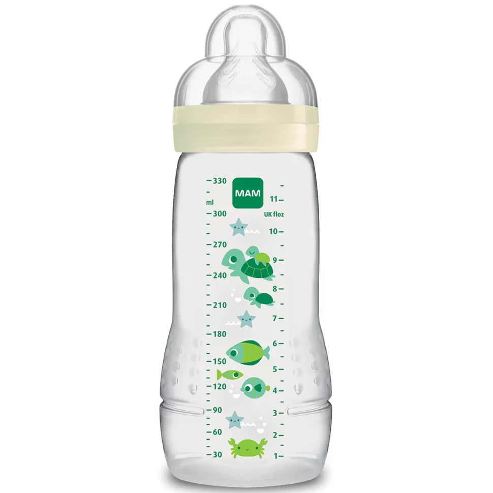 MAM Biberonnerie>Biberon Easy Active 2ème Âge Ivoire - 330 ml