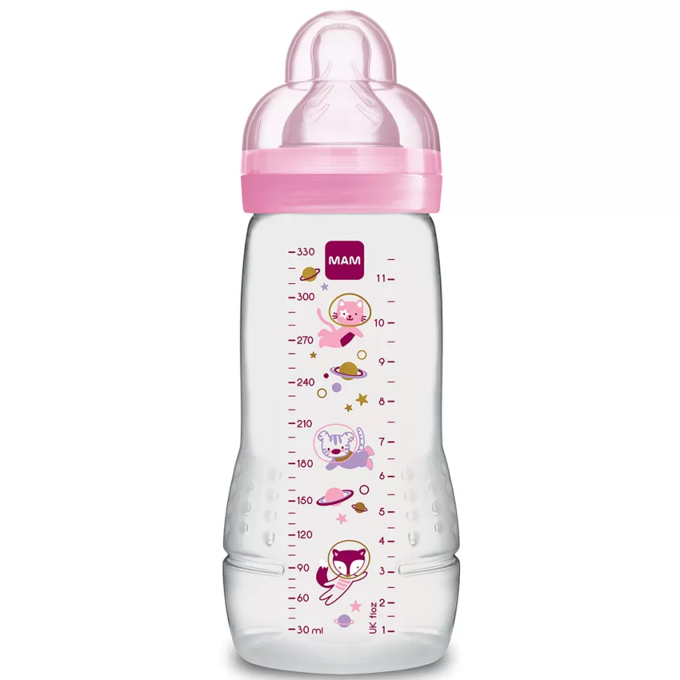 MAM Biberonnerie>Biberon Easy Active 2ème Âge Rose - 330 ml