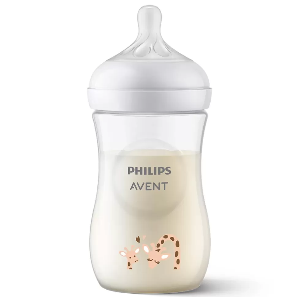 Philips Avent Biberonnerie>Biberon Natural Response Girafe - 260 ml