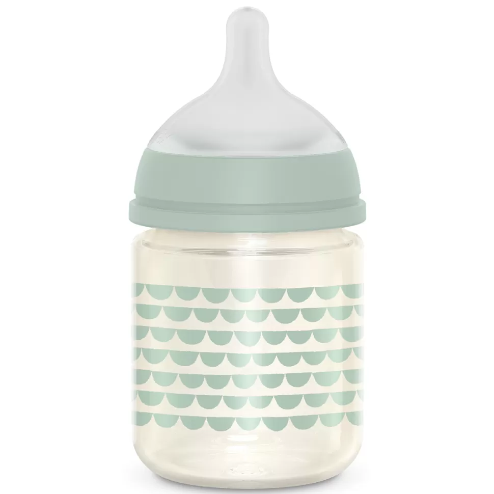 Suavinex Biberonnerie>Biberon Verre Tétine Symétrique SX Pro Bonhomia Vert - 120 ml