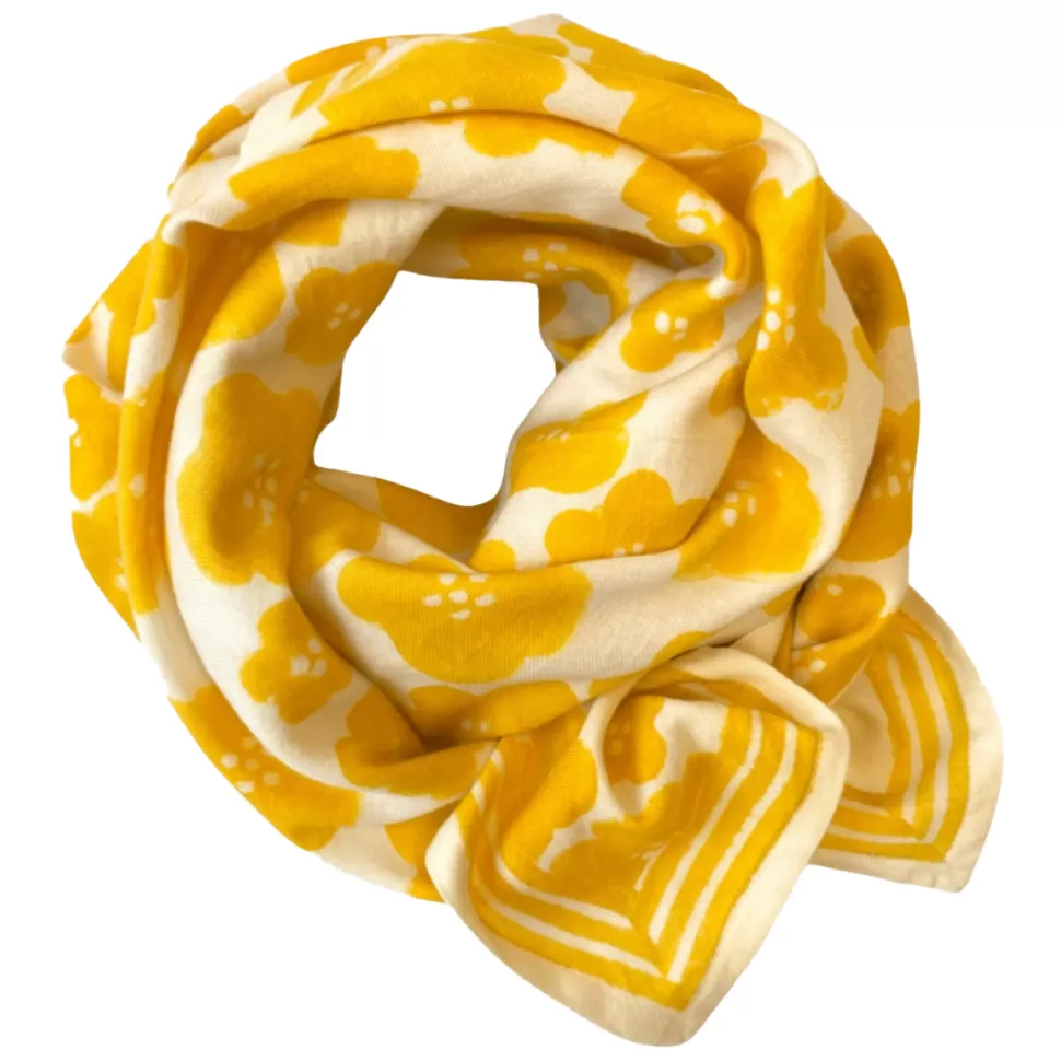 Apaches Parents>Big Foulard Latika Flora Bold - Citron