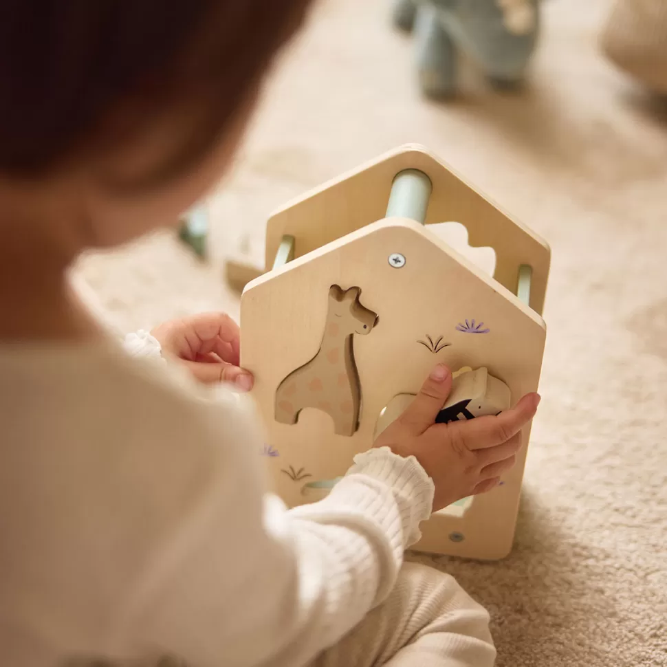 Jollein Mes Premiers Jouets>Boîte à Formes en Bois - Jungle Jambo