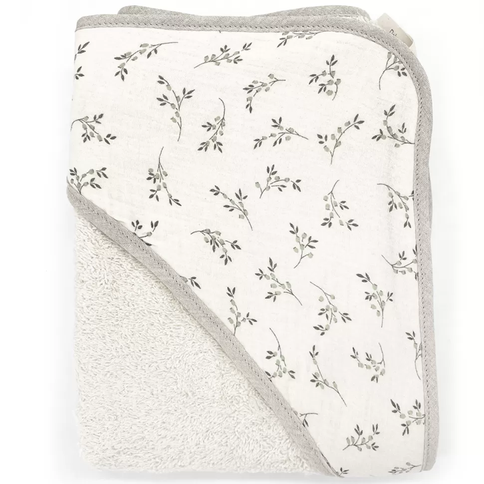 Babyshower Textile>Cape de Bain - Olive Bloom