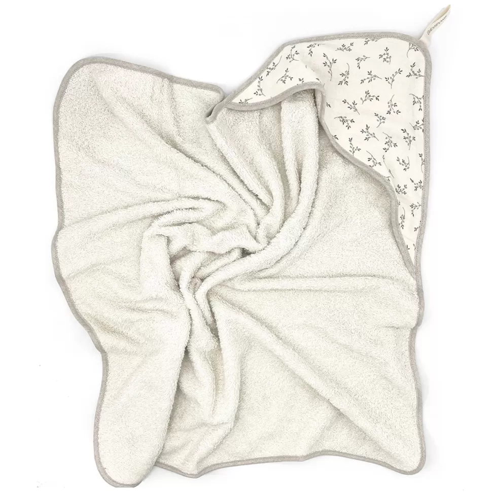 Babyshower Textile>Cape de Bain - Olive Bloom