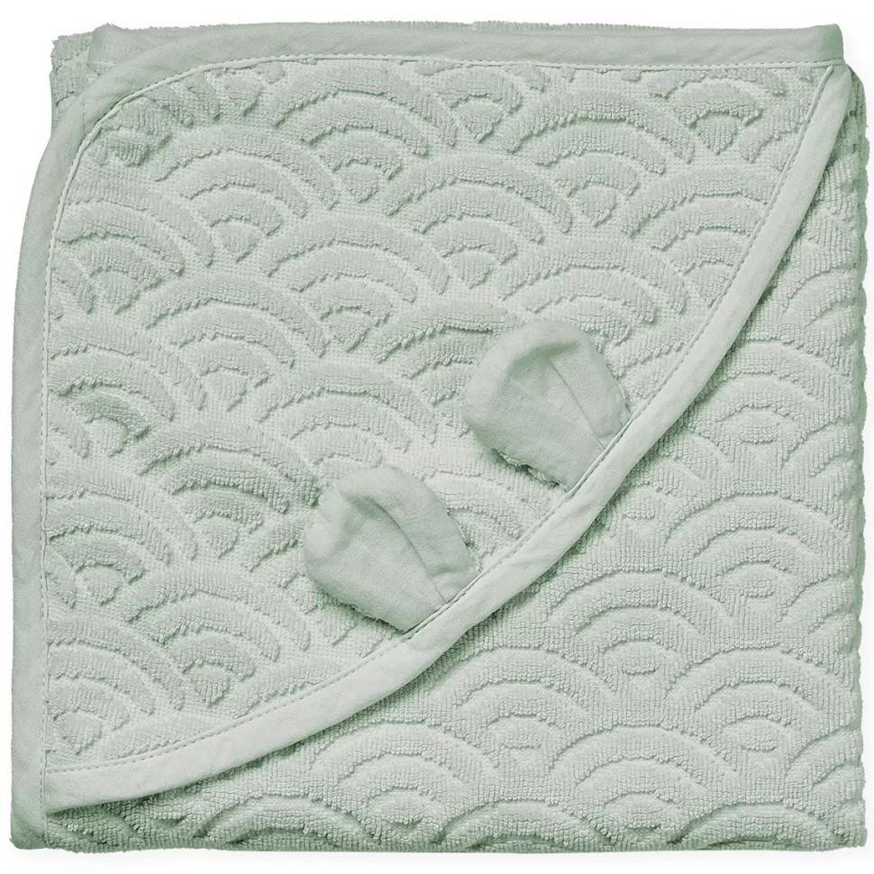 Camcam Copenhagen Sortie De Bain Personnalisée | Textile>Cape de Bain Bébé - Dusty Green