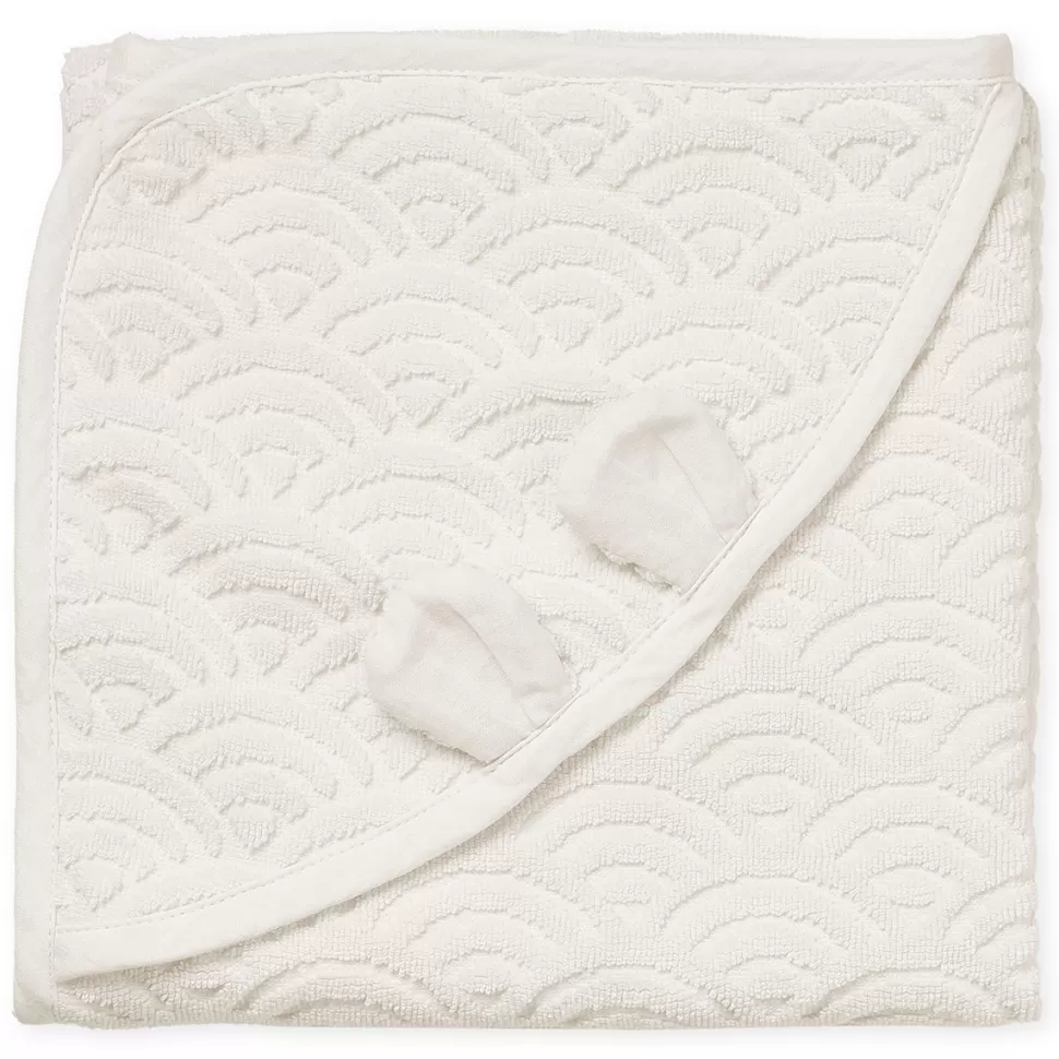 Camcam Copenhagen Sortie De Bain Personnalisée | Textile>Cape de Bain Bébé - Off White