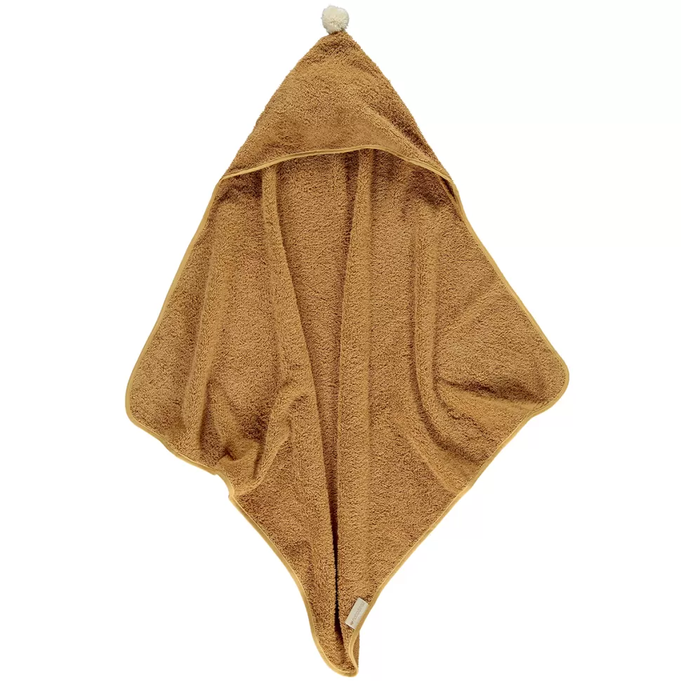 Nobodinoz Sortie De Bain Personnalisée | Textile>Cape de Bain So Cute - Caramel