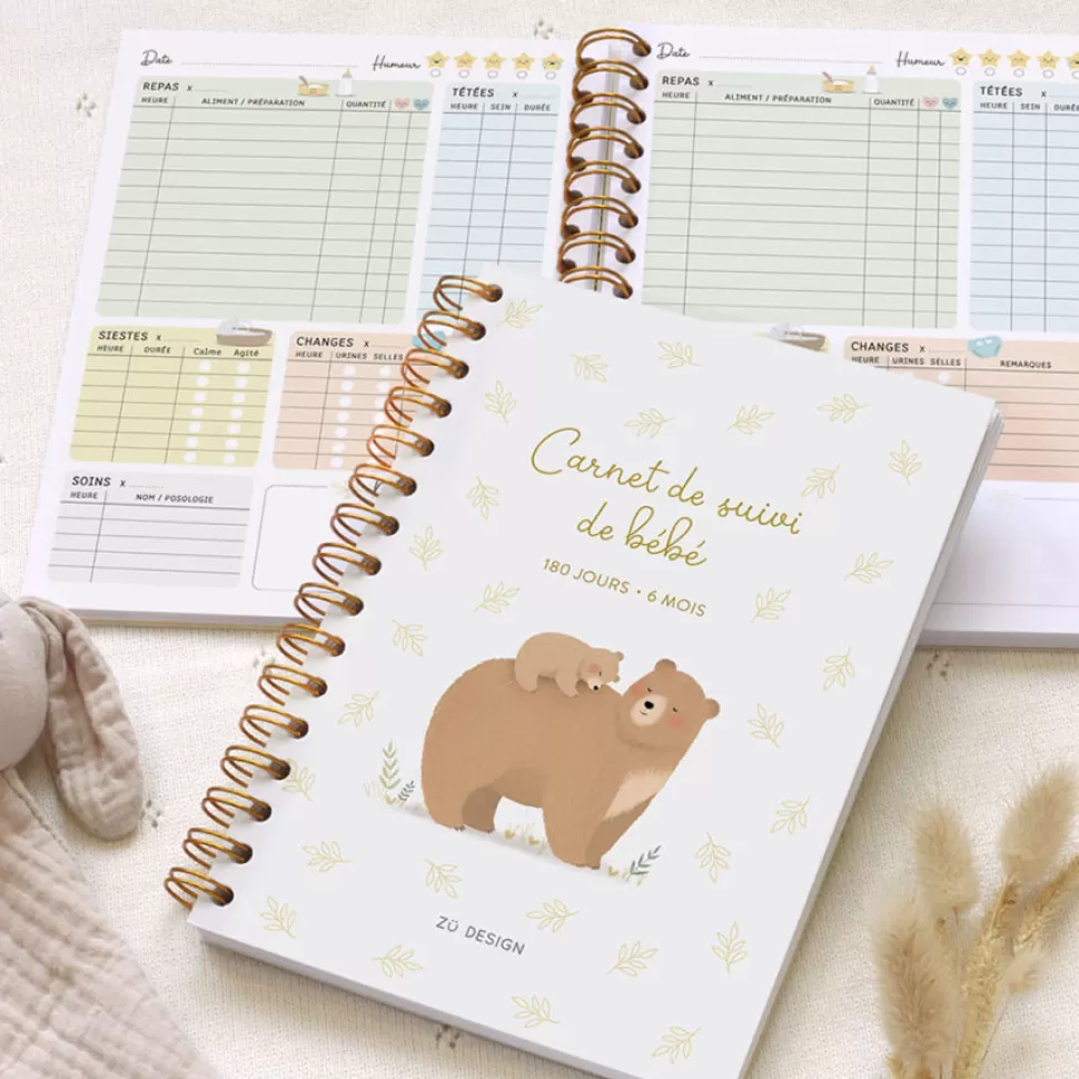 Zü Décoration>Carnet de Suivi de Bébé Ours - 6 Mois