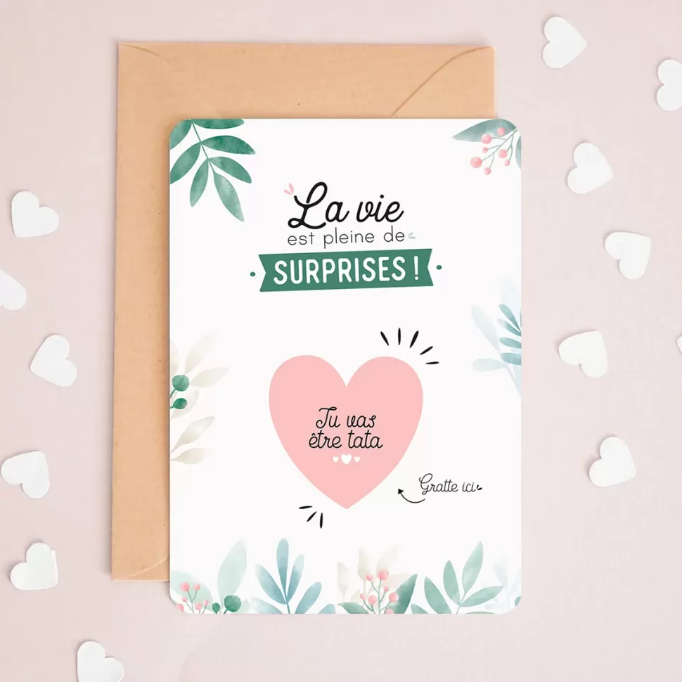 Manahia Décoration>Carte à Gratter - Tu Vas Être Tata