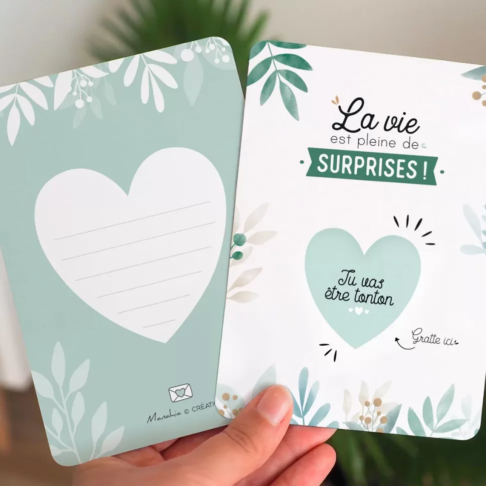 Manahia Décoration>Carte à Gratter - Tu Vas Être Tonton