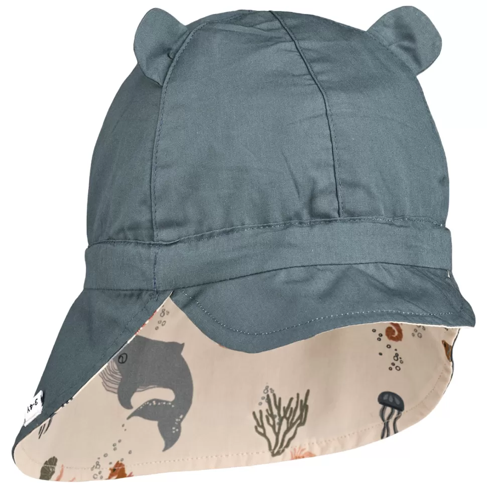 Liewood Accessoires Bébé>Chapeau Réversible Gorm Sea Creature Sandy - 9/12 Mois