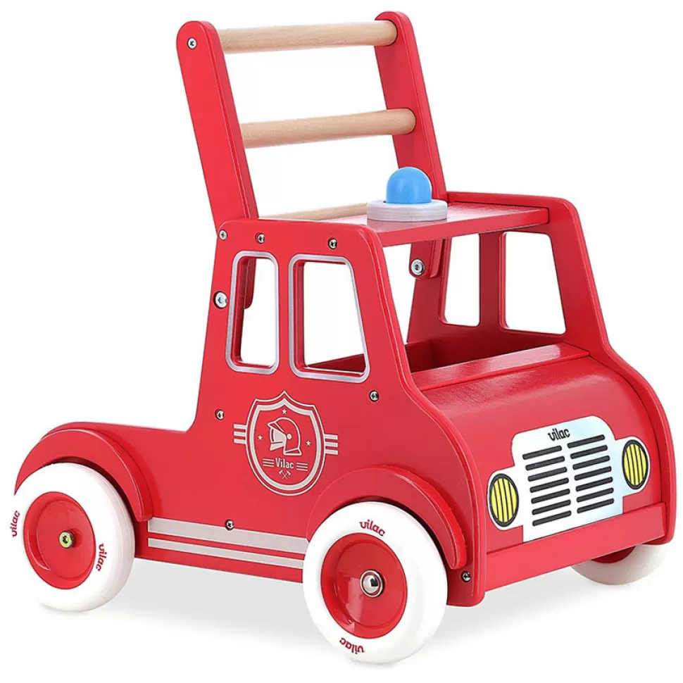 Vilac Trotteur & Porteur>Chariot de Marche Camion de Pompiers