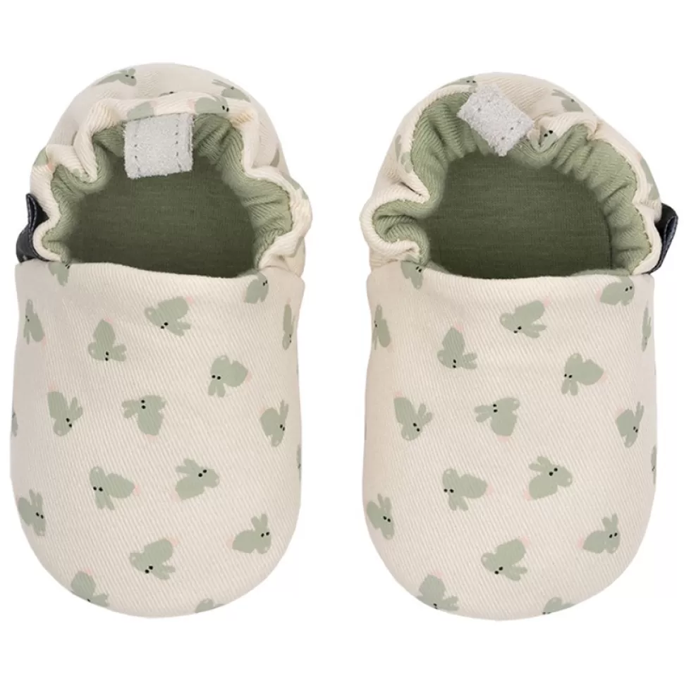 Maison Petit Jour Chaussons>Chaussons en Coton Les Lapins - 19/20