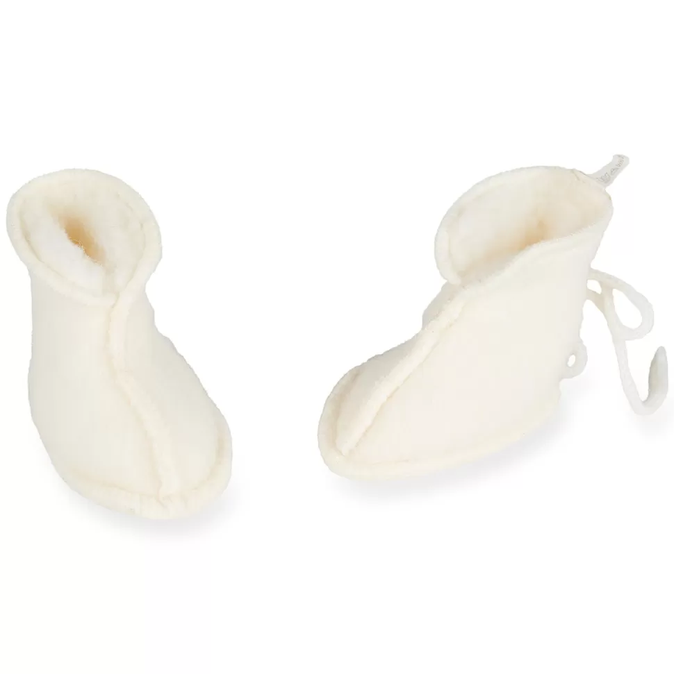 Quax Chaussons>Chaussons Mini Merino Crème - 0/3 Mois