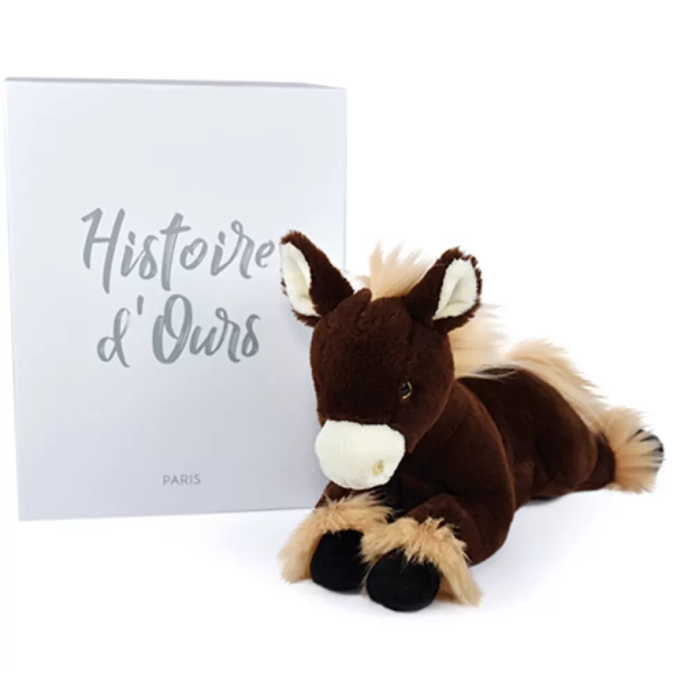 Histoire d'Ours Peluche>Cheval Allongé Alezan