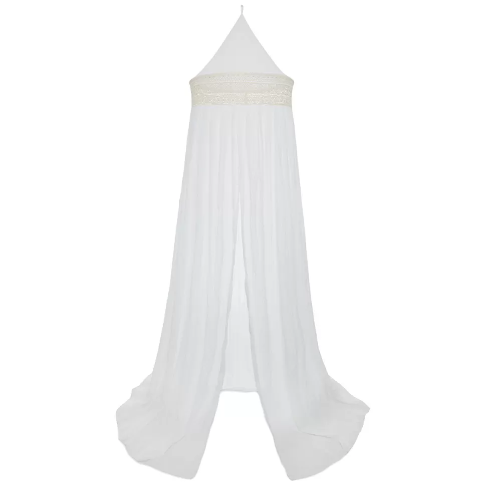Jollein Literie Bébé>Ciel de Lit Boho Lace Ivoire - 245 cm
