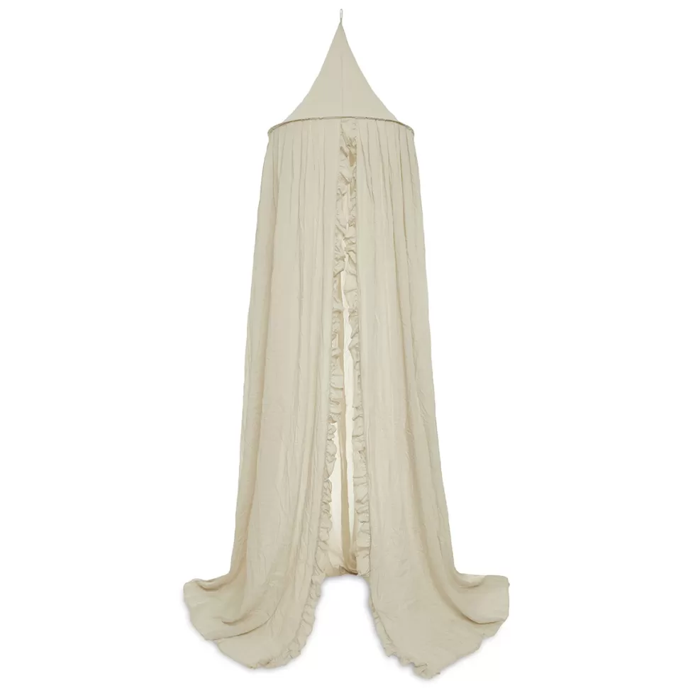 Jollein Literie Bébé>Ciel de Lit Leaf Ruffle Nougat - 245 cm