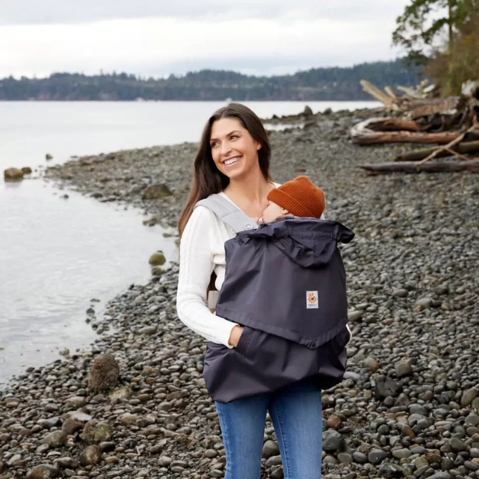 Ergobaby Porte Bébé>Cocon Imperméable - Noir