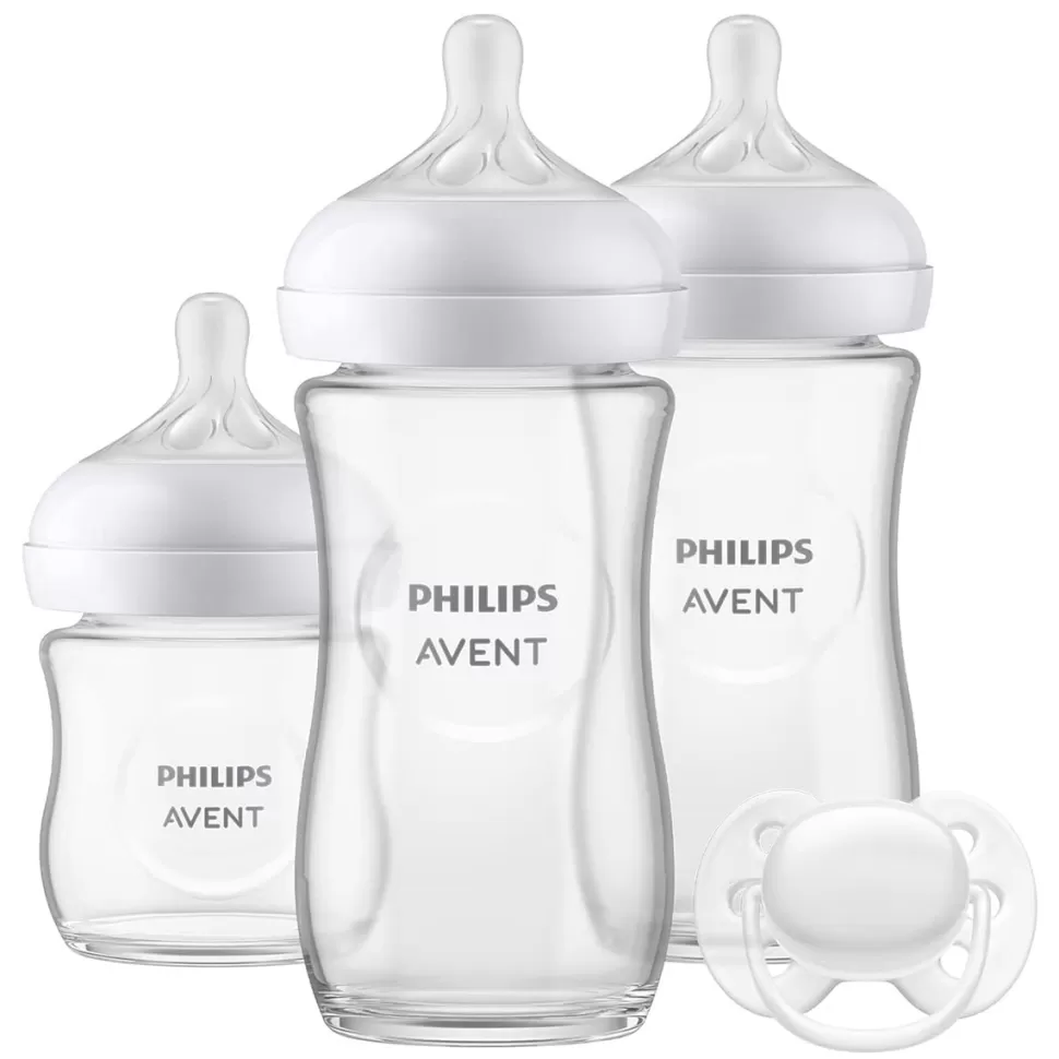 Philips Avent Biberonnerie>Coffret Cadeau Nouveau-Né Natural Response Verre - 120 et 240 ml