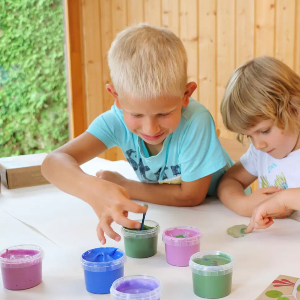 Neogrün Loisirs Créatifs>Coffret de 4 Pots de Peinture Naturelle et Végan Aki