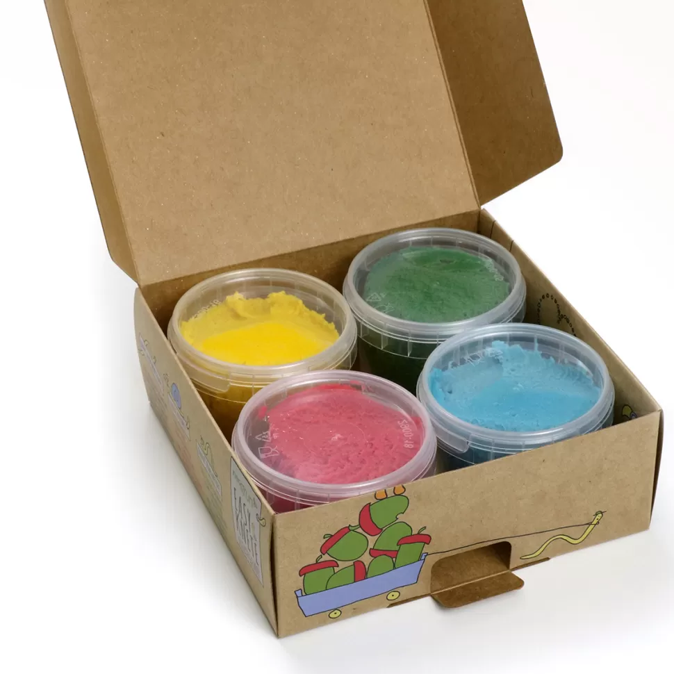 Neogrün Loisirs Créatifs>Coffret de 4 Pots de Pâte à Modeler Naturelle et Végan Yuki