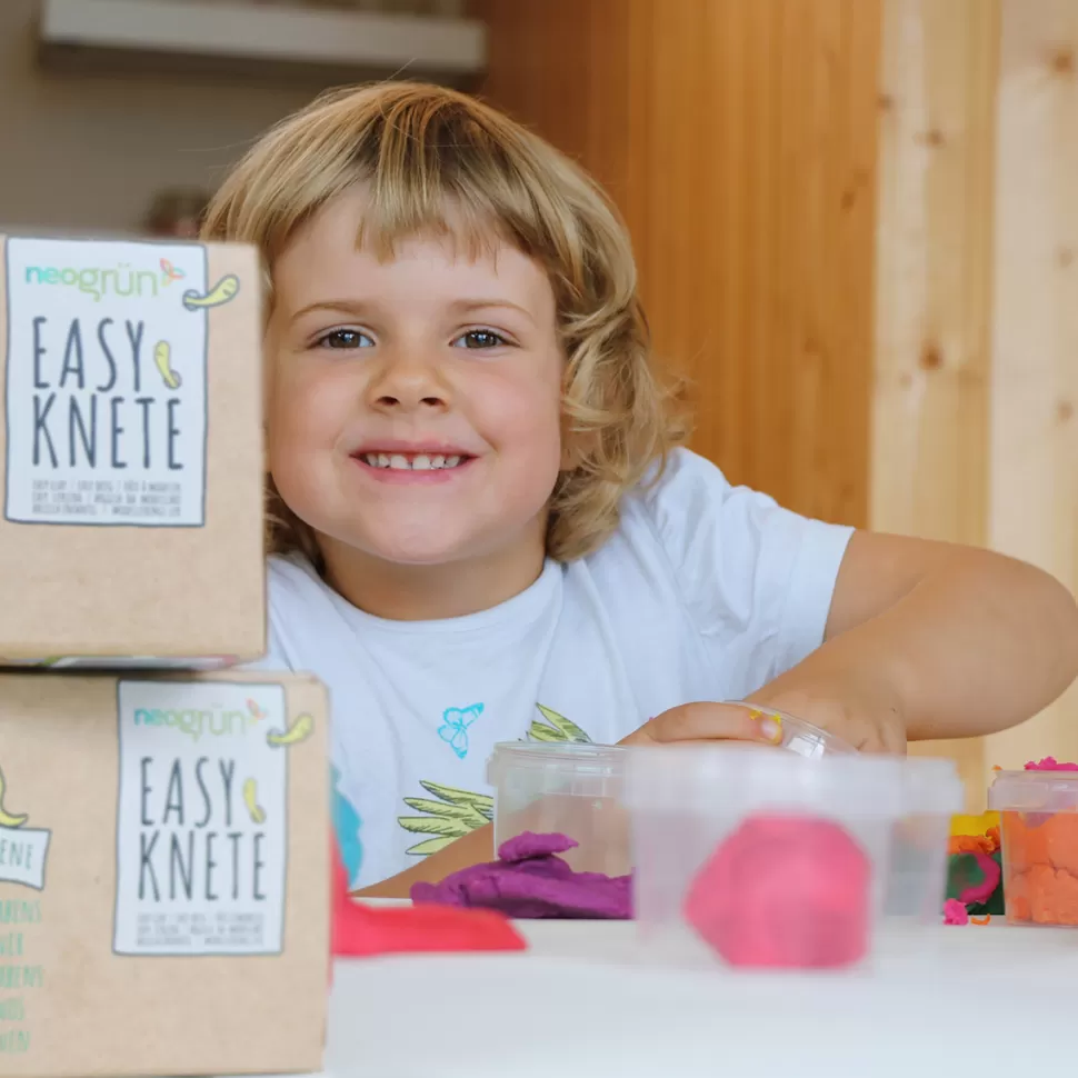 Neogrün Loisirs Créatifs>Coffret de 4 Pots de Pâte à Modeler Naturelle et Végan Yuki