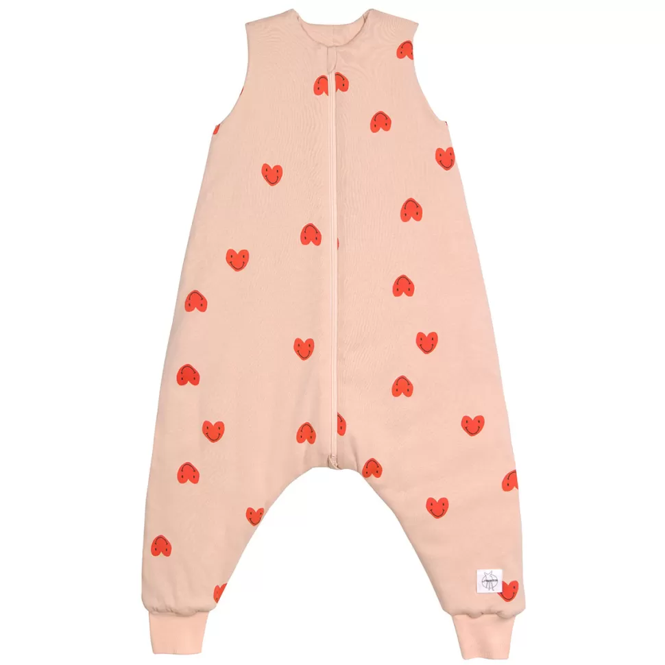 LÄSSIG Gigoteuse>Combinaison pour Dormir Coeur Rose Pêche - 2/4 Ans