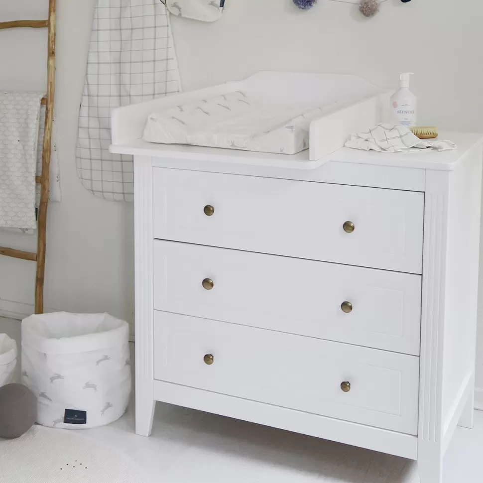 Maison Charlotte Meuble Bébé>Commode et Plan à Langer Opéra - Blanc