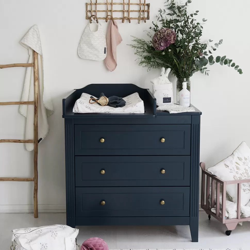 Maison Charlotte Meuble Bébé>Commode et Plan à Langer Opéra - Bleu Prestige