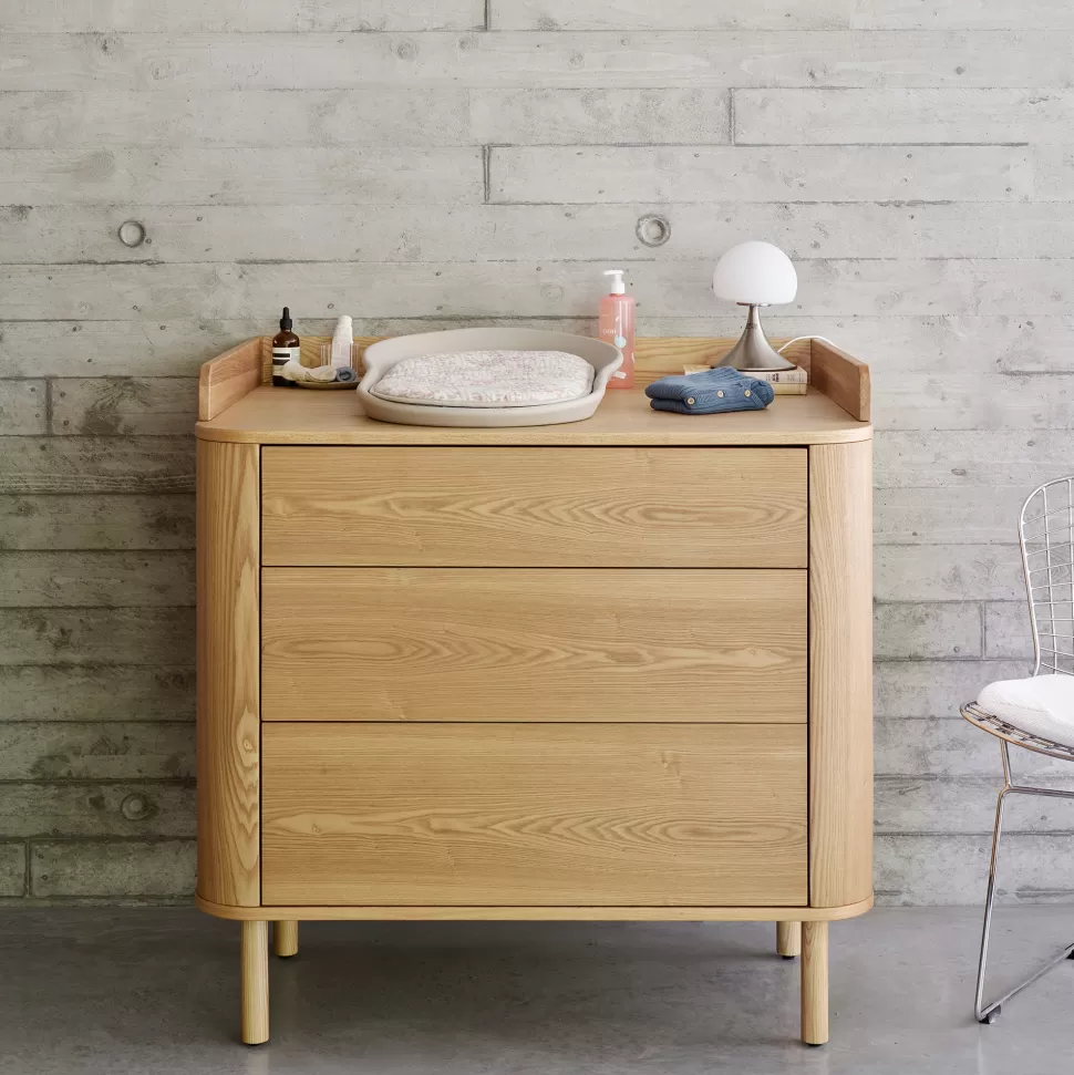 Quax Meuble Bébé>Commode et Plan à Langer XL Yume - Natural Ash Wood